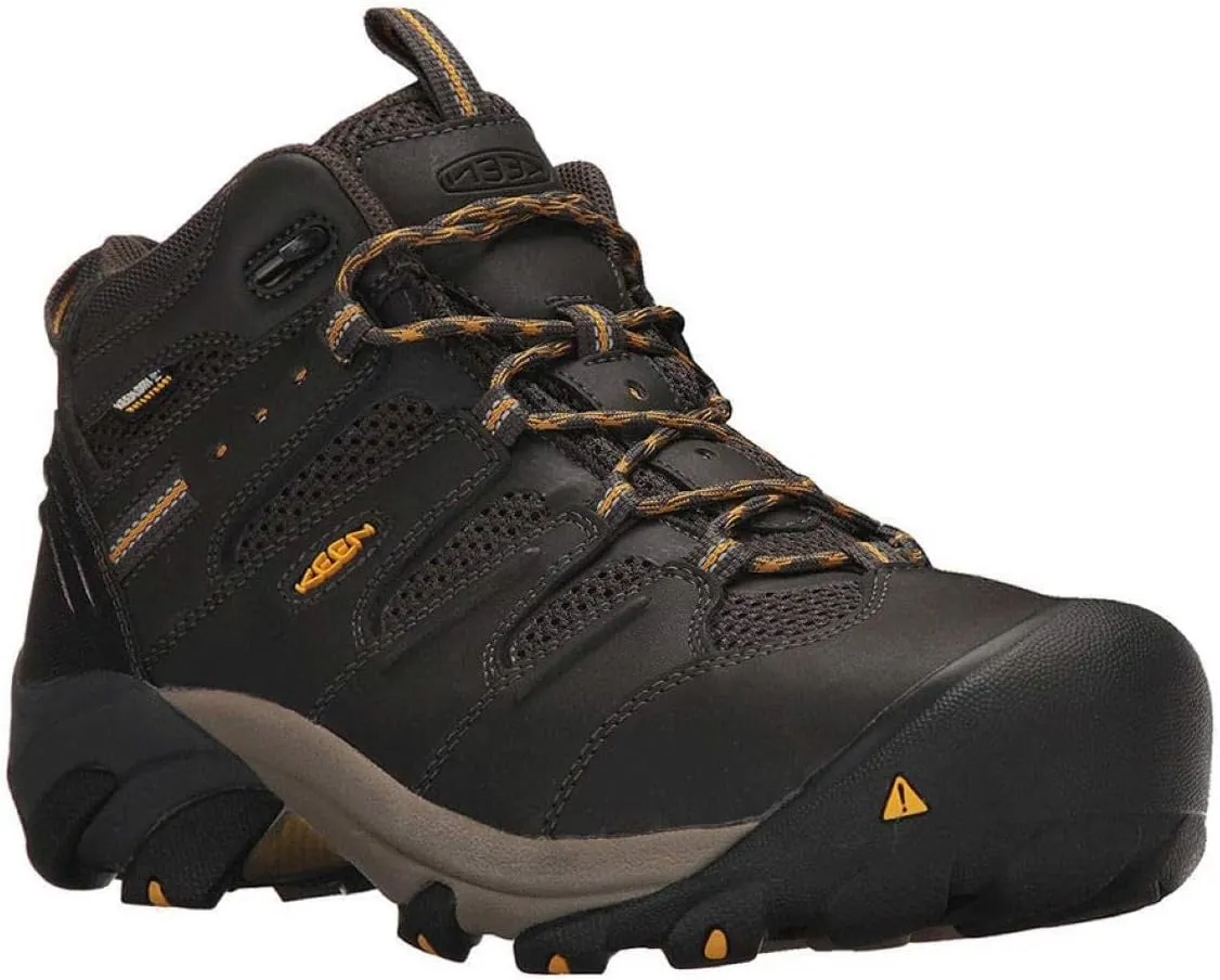 KEEN Utility Men's Lansing Mid Height Steel Toe Waterproof Work Boots