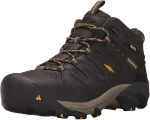 KEEN Utility Men's Lansing Mid Height Steel Toe Waterproof Work Boots