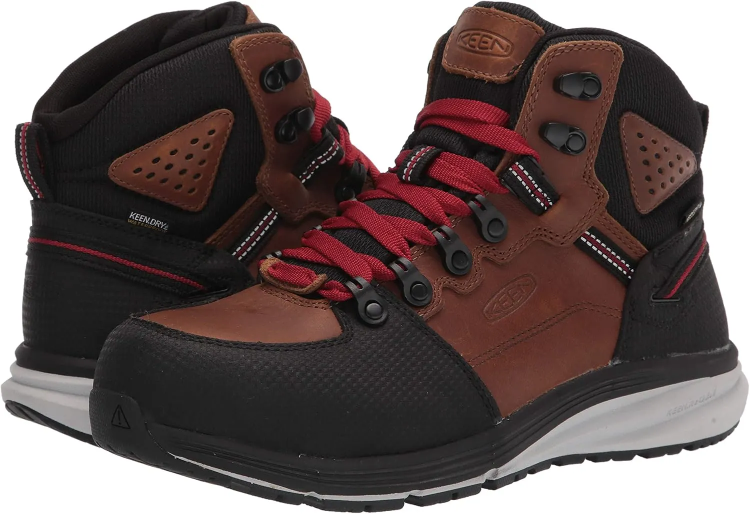 KEEN Utility Men's Red Hook Mid Height Composite Toe Waterproof Warehouse Work Boot