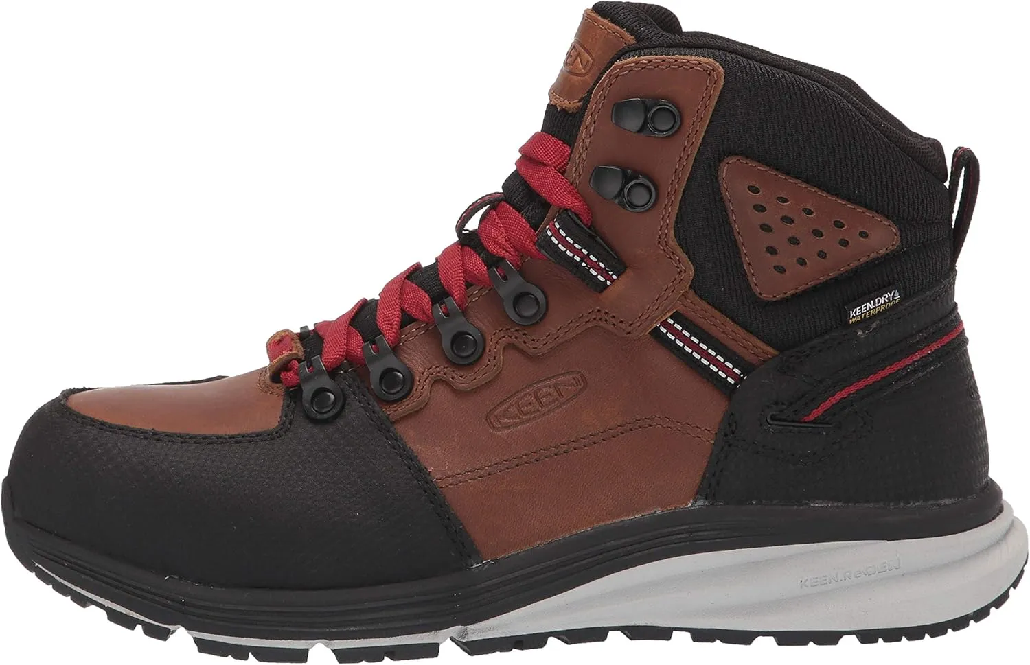 KEEN Utility Men's Red Hook Mid Height Composite Toe Waterproof Warehouse Work Boot