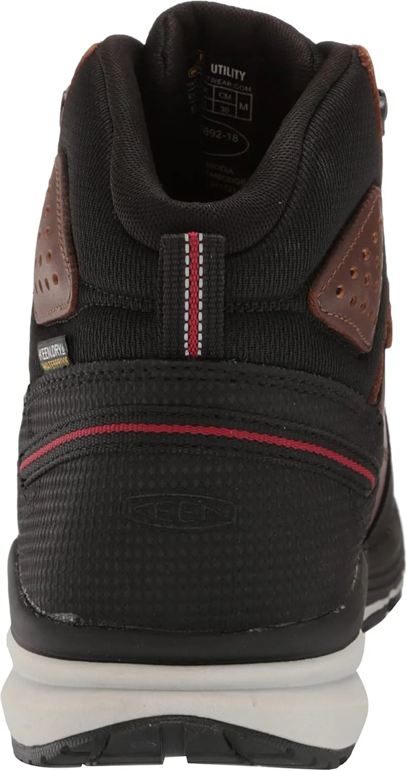 KEEN Utility Men's Red Hook Mid Height Soft Toe Waterproof Warehouse Work Boot