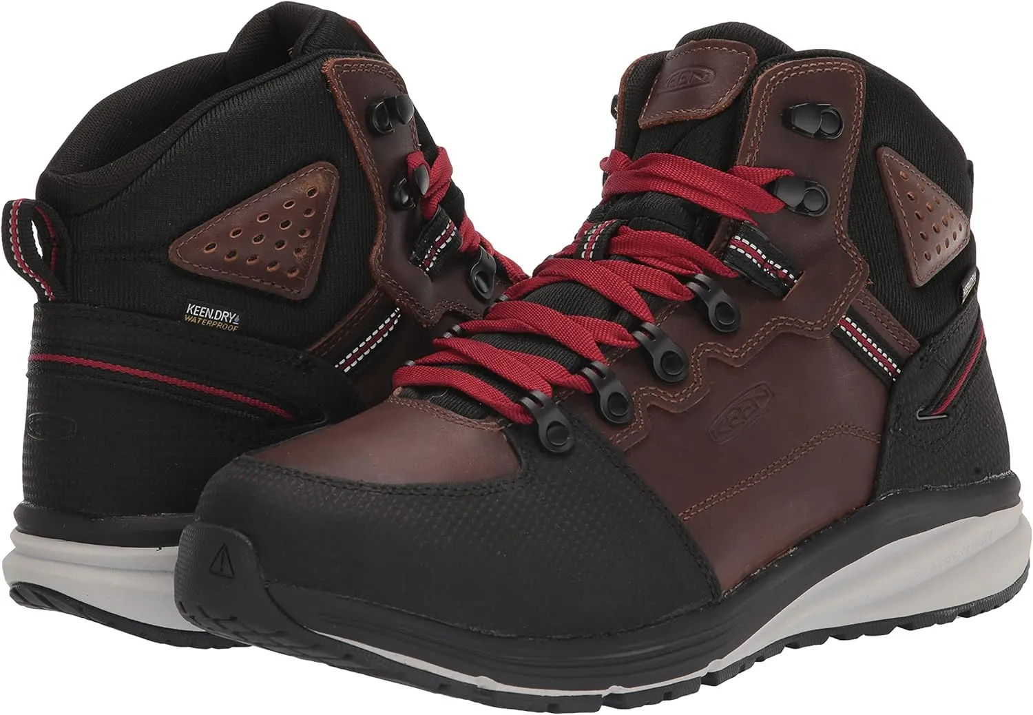 KEEN Utility Men's Red Hook Mid Height Soft Toe Waterproof Warehouse Work Boot