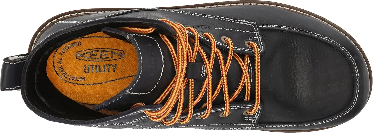 KEEN Utility Men's San Jose 6" Alloy Toe Waterproof Wedge Work Boots