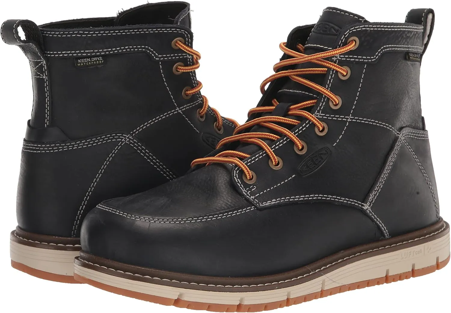 KEEN Utility Men's San Jose 6" Alloy Toe Waterproof Wedge Work Boots