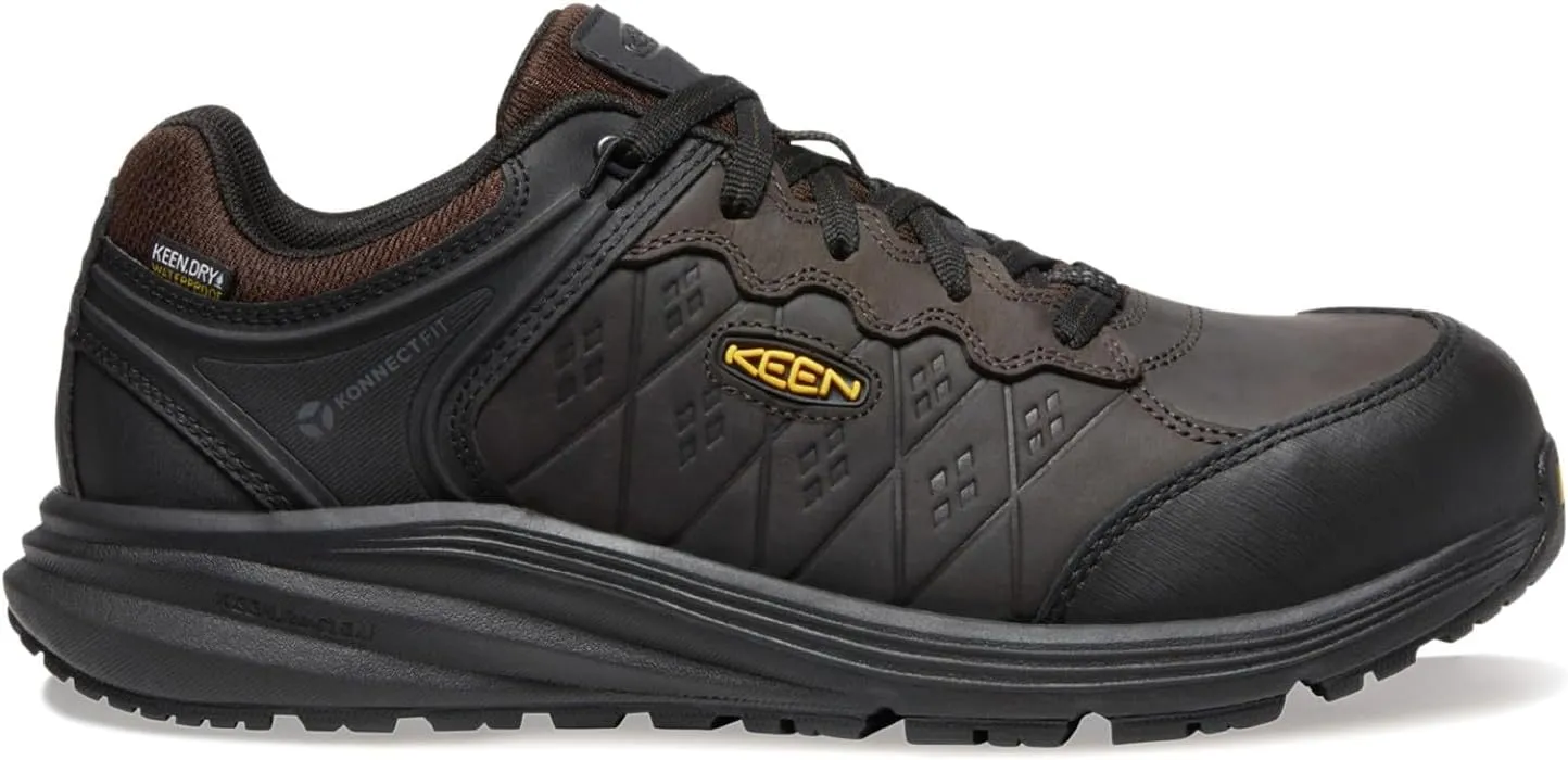 KEEN Utility Men's Vista Energy  Low Composite Toe Waterproof Leather Industrial Work Shoe