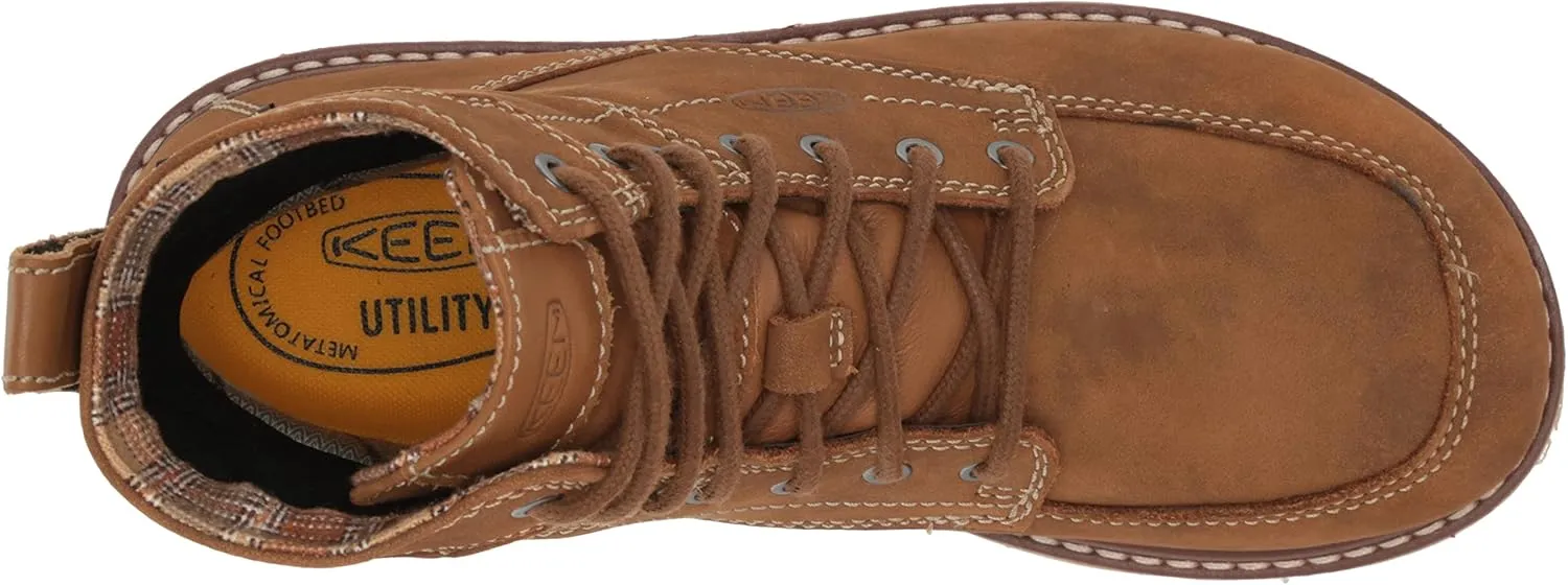 KEEN Utility Women's San Jose 6" Alloy Toe Waterproof Wedge Work Boot