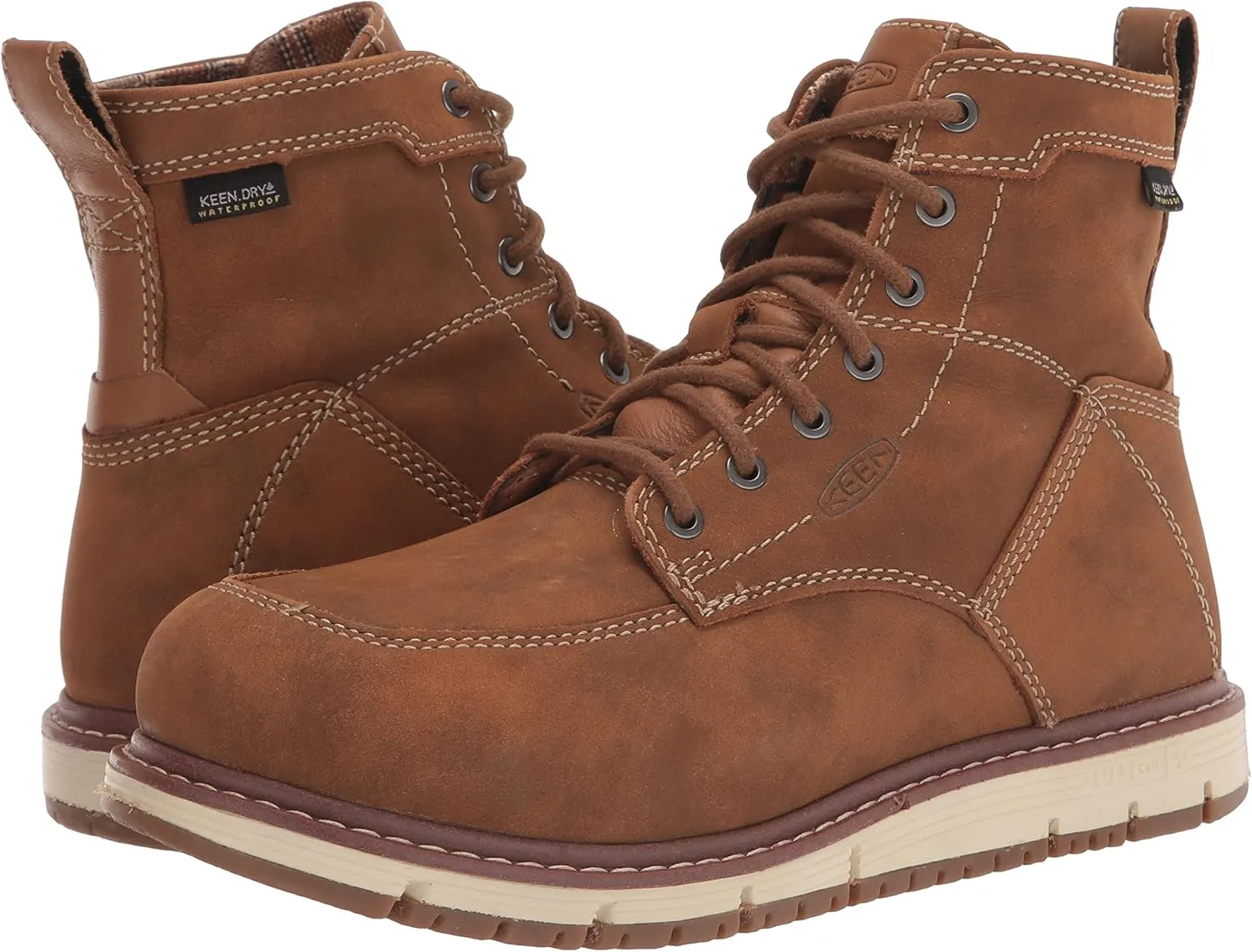 KEEN Utility Women's San Jose 6" Alloy Toe Waterproof Wedge Work Boot