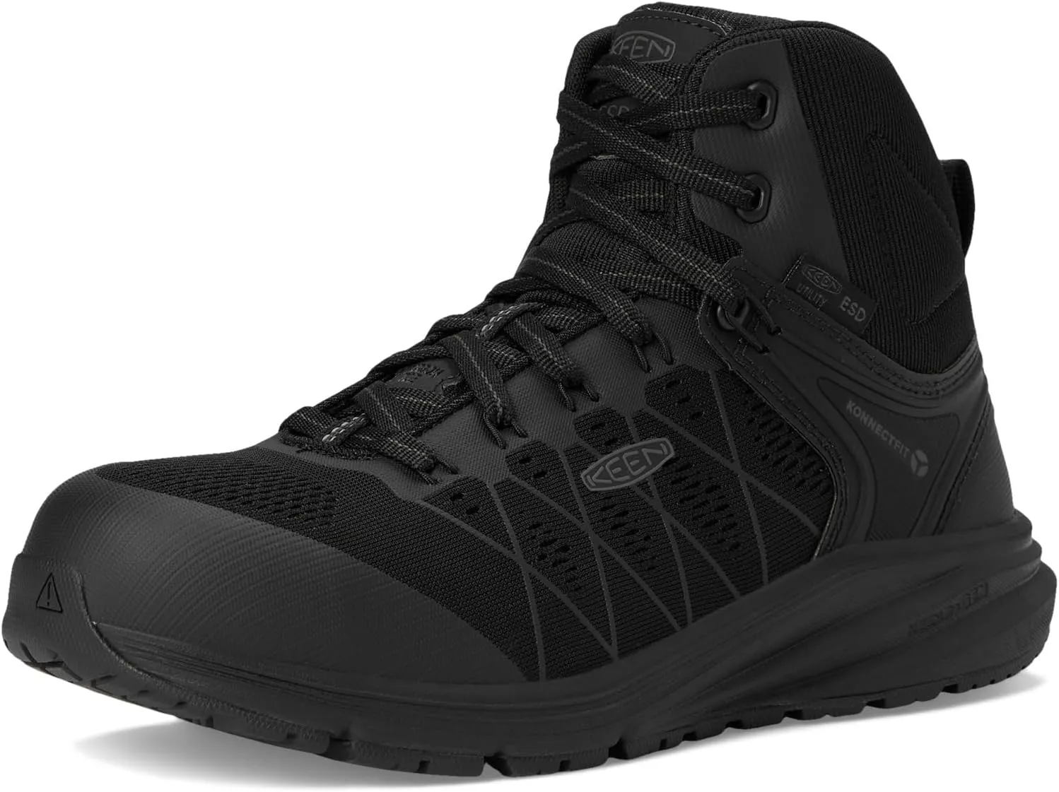 KEEN Utility Women's Vista Energy Mid Height Composite Toe ESD Industrial Work Sneakers