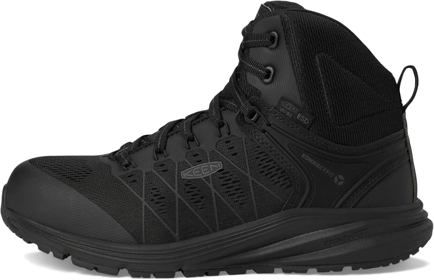 KEEN Utility Women's Vista Energy Mid Height Composite Toe ESD Industrial Work Sneakers
