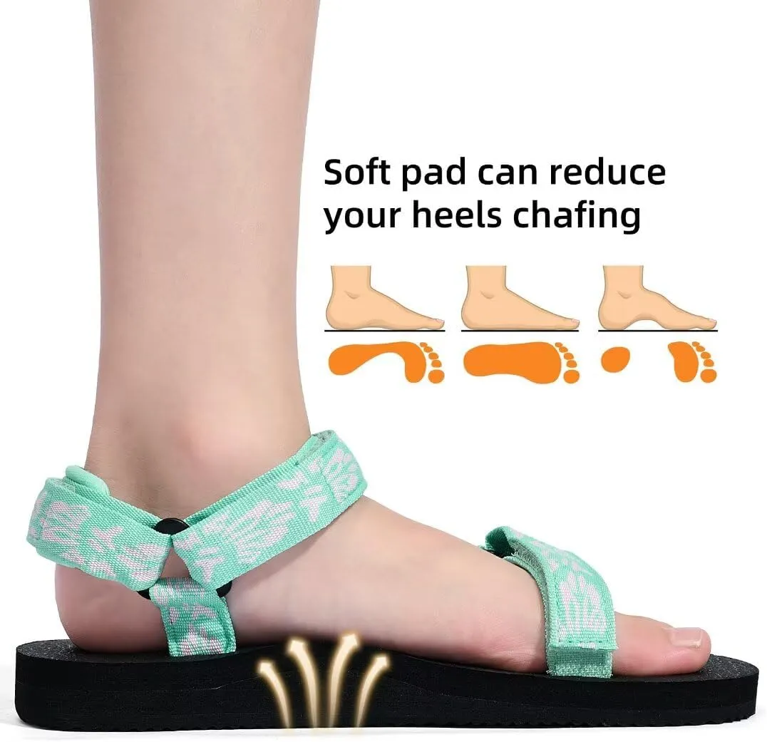 Kids Hiking Sandals Boys Girls Yoga Mat Insole Comfortable Walking Water Sandals With Arch Support for Beach Travel Athletic