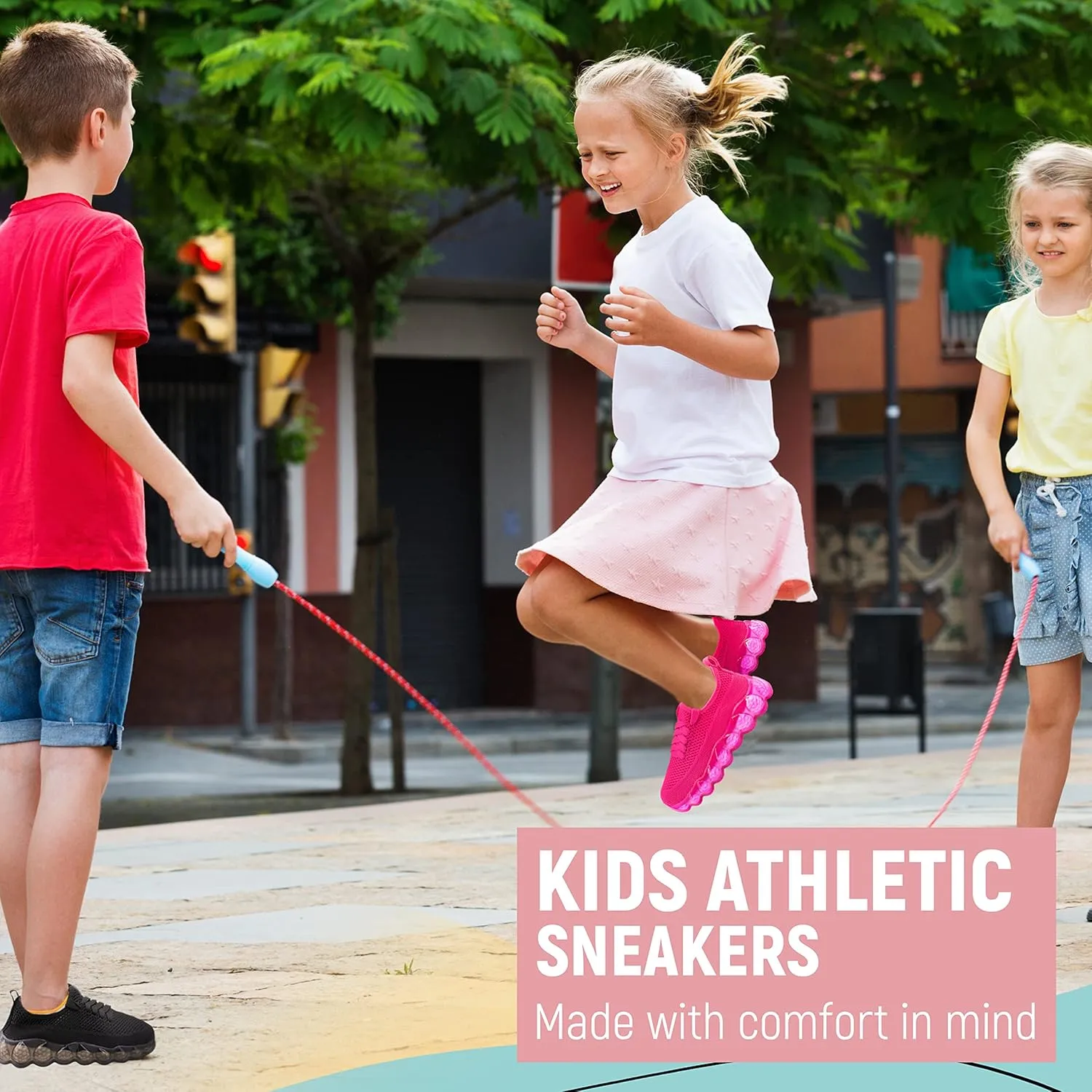 Kids Shoes for Boys & Girls - Lightweight & Breathable Boys & Girls Sneakers - Kids Athletic Shoes - Comfortable Boys and Girls Tennis Shoes with Rubber Sole