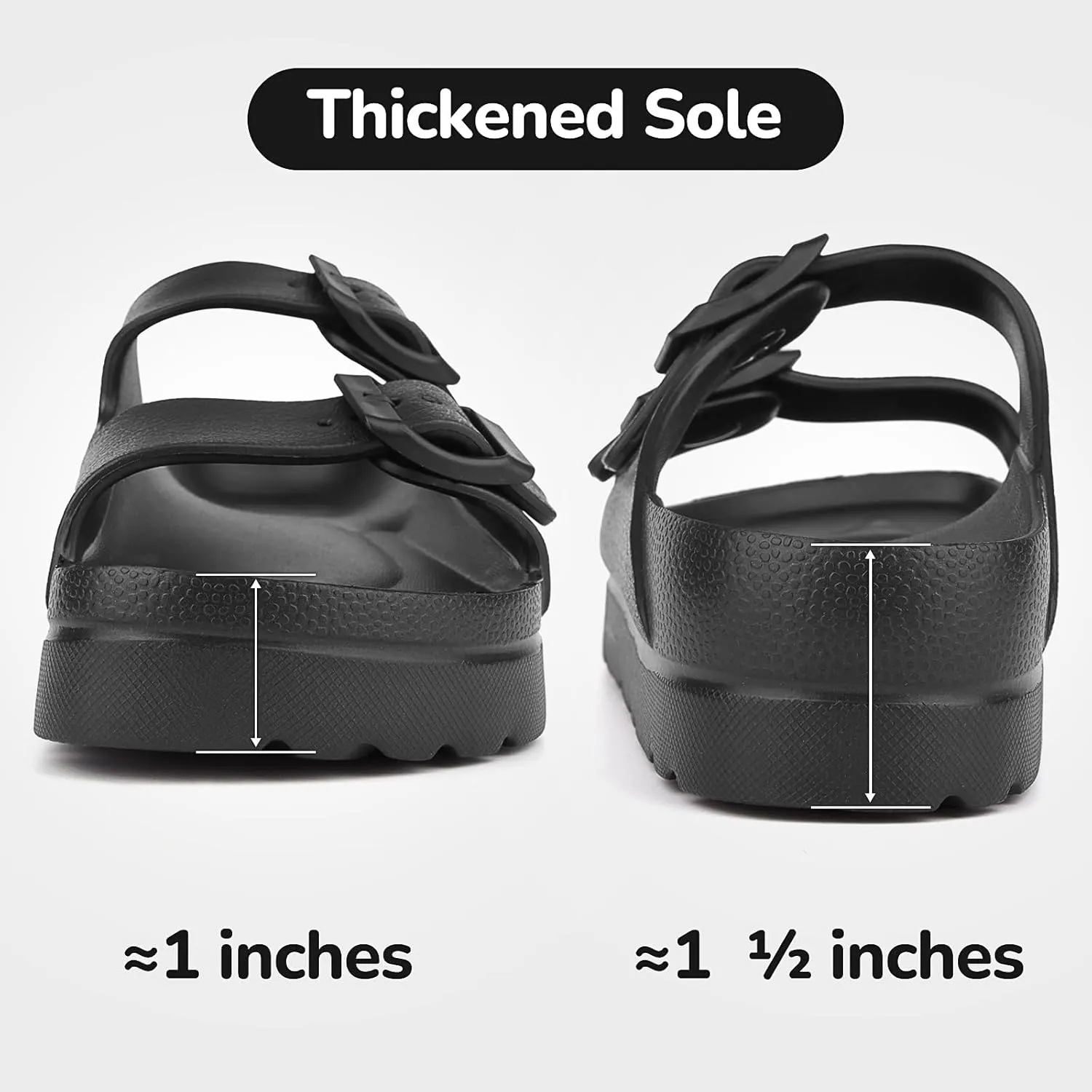 Kids Slides Sandals Adjustable Buckle Boys Girls Slides for Beach Pool
