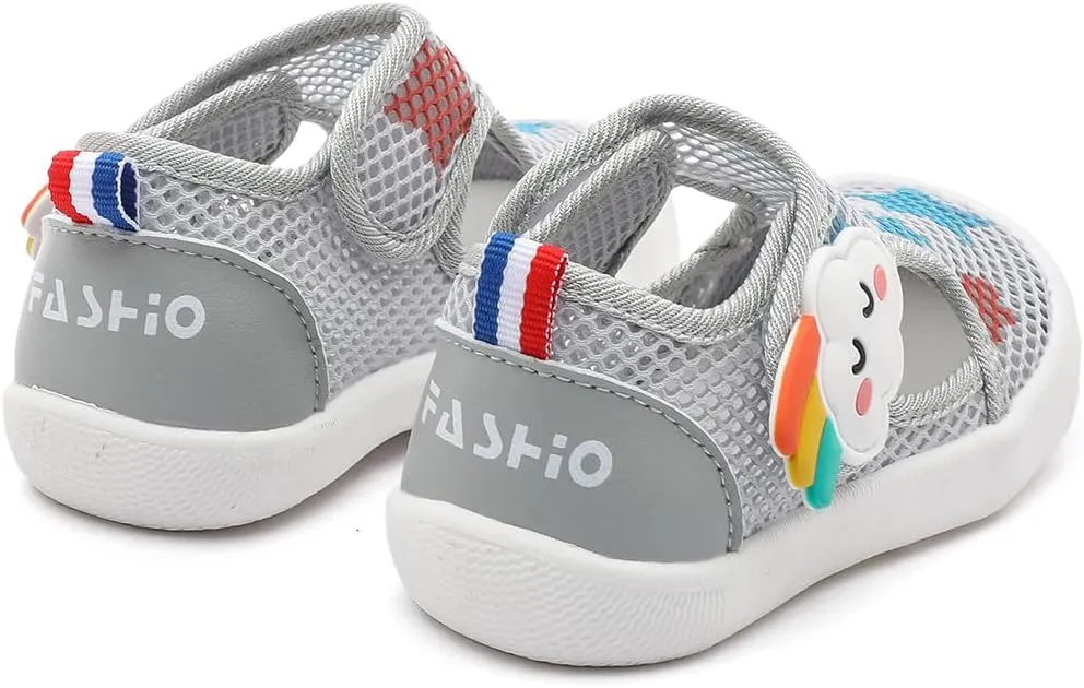 Kuner Baby Sandals Non-Slip Soft Sole Toddler Water Shoes Breathable Mesh Boys and Girls Toddler Sandals Lightweight Baby First Walking Shoes