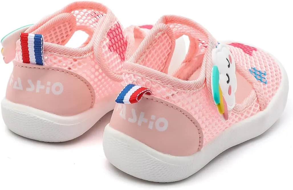 Kuner Baby Sandals Non-Slip Soft Sole Toddler Water Shoes Breathable Mesh Boys and Girls Toddler Sandals Lightweight Baby First Walking Shoes