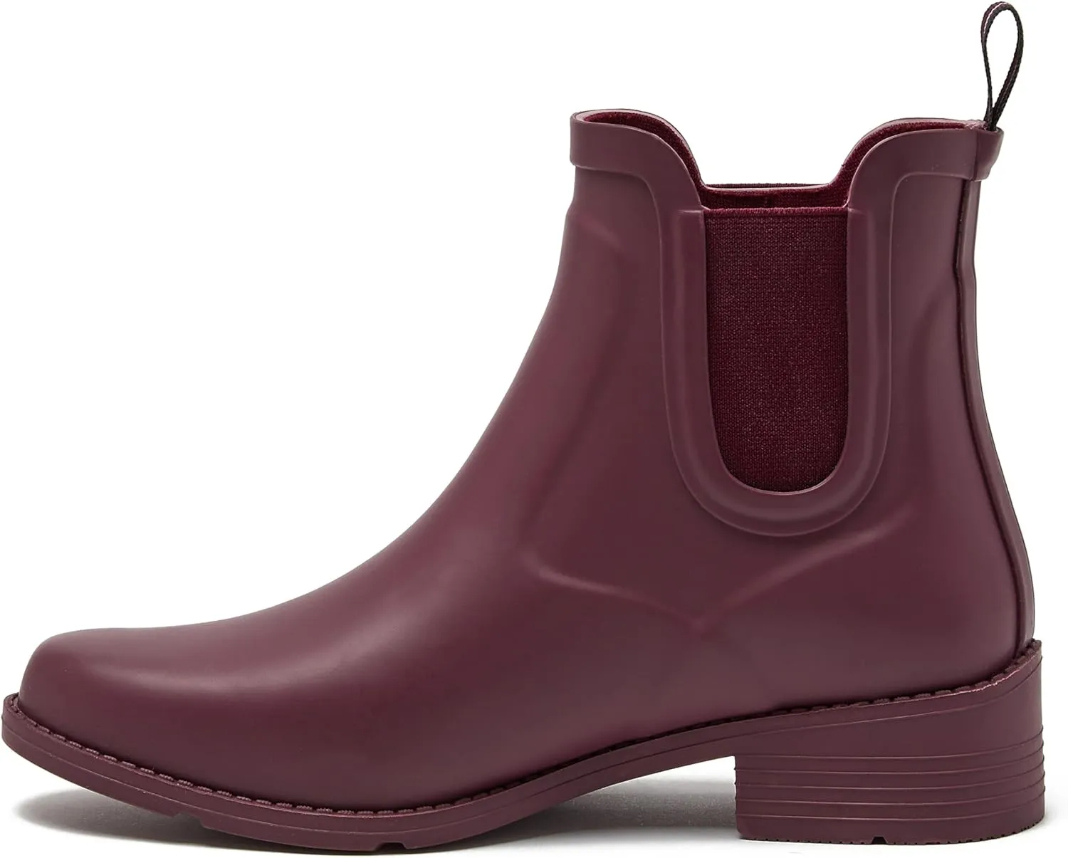 Lands' End Waterproof Rain Boots for Women, Comfortable Ankle Chelsea Boots Women, Burgundy or Black Womens Rain Boots Size 6 to 11