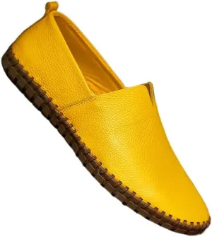 Large Size Men's Elegant Loafers - Spring/Summer Comfort | Superfine Fiber Leather, Non-Slip and Breathable Slip-On Shoes for Casual or Formal Wear