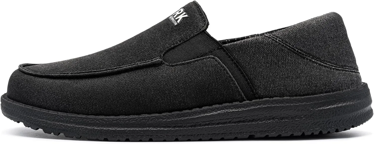 LARNMERN Steel Toe Loafers Women Lightweight Comfortable Slip On Walking Casual Flats Sneakers Work Safety Shoes