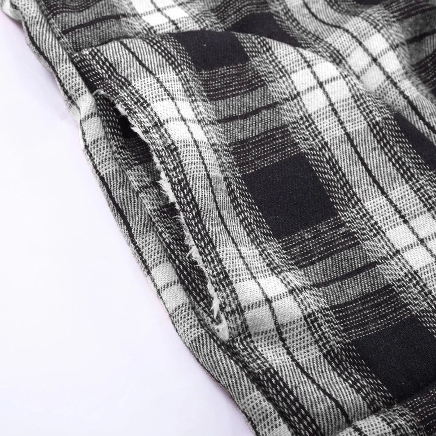 LCMTWX Winter Coat Men Plaid Fleece Pullover Sweatshirt Jacket Button Collar Warm Sweater Coat Casual Long Sleeve with Hood