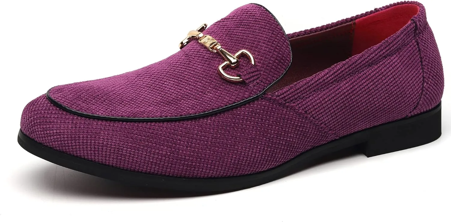 LCQL Men's Luxury Velvet Penny Loafer Shoes Noble Slip-on Casual Suede Loafers Smoking Slippers Plus Size 7-13