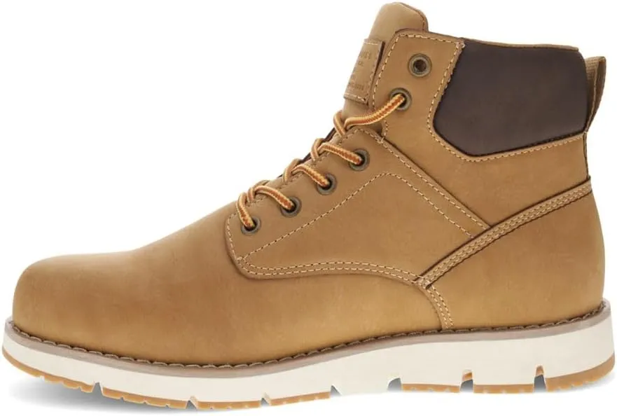 Levi's Mens Charles SH Vegan Leather Lace Up Rugged Casual Boot