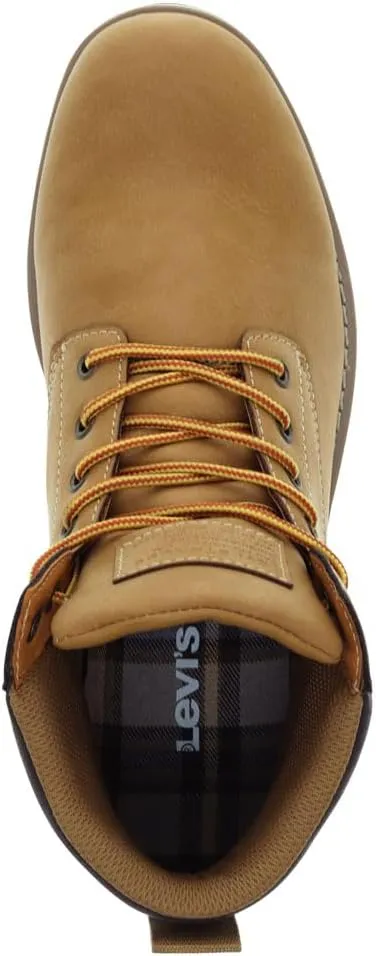 Levi's Mens Charles SH Vegan Leather Lace Up Rugged Casual Boot
