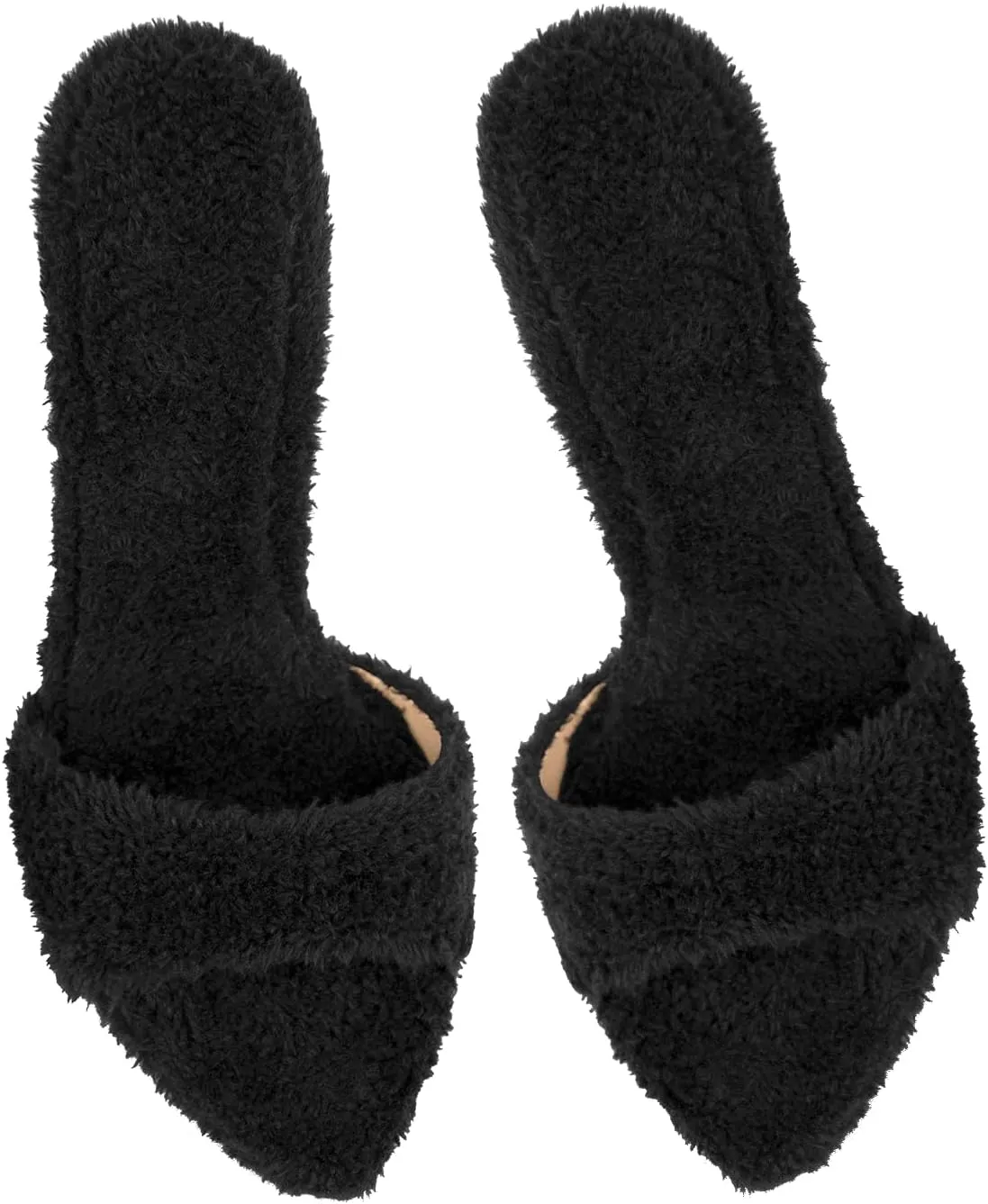 LISHAN Women's Pointed Toe Mules High Heels