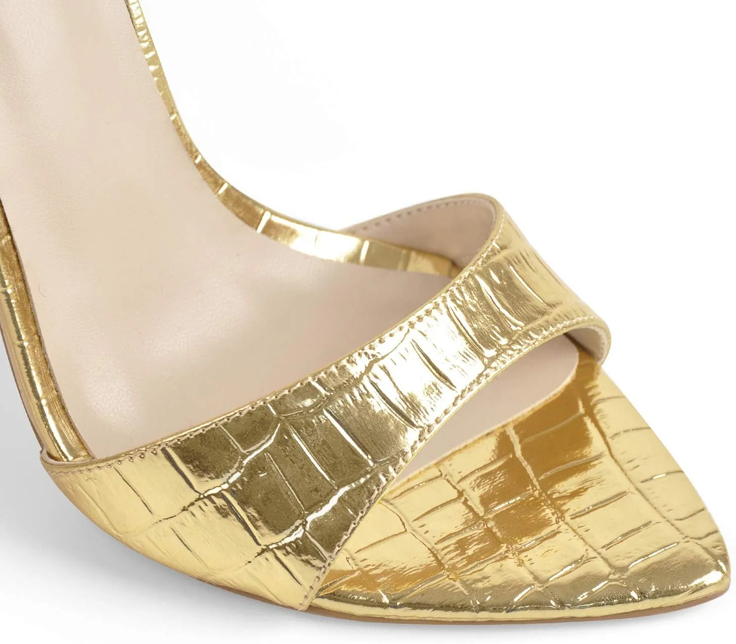 LISHAN Women's Pointed Toe Mules High Heels