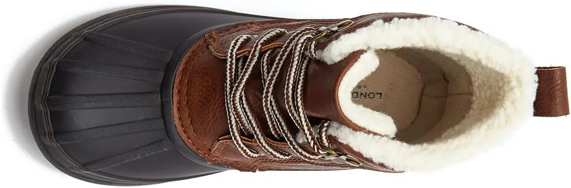 LONDON FOG Warrington Snow Boots for Kids - Insulated Waterproof Winter Snow Duck Boots for Boys and Girls - Little Kid and Big Kid Sizes 11 to 7