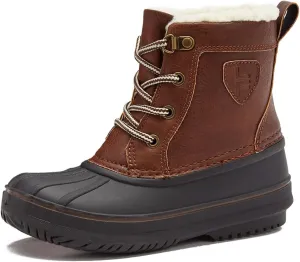 LONDON FOG Warrington Snow Boots for Kids - Insulated Waterproof Winter Snow Duck Boots for Boys and Girls - Little Kid and Big Kid Sizes 11 to 7