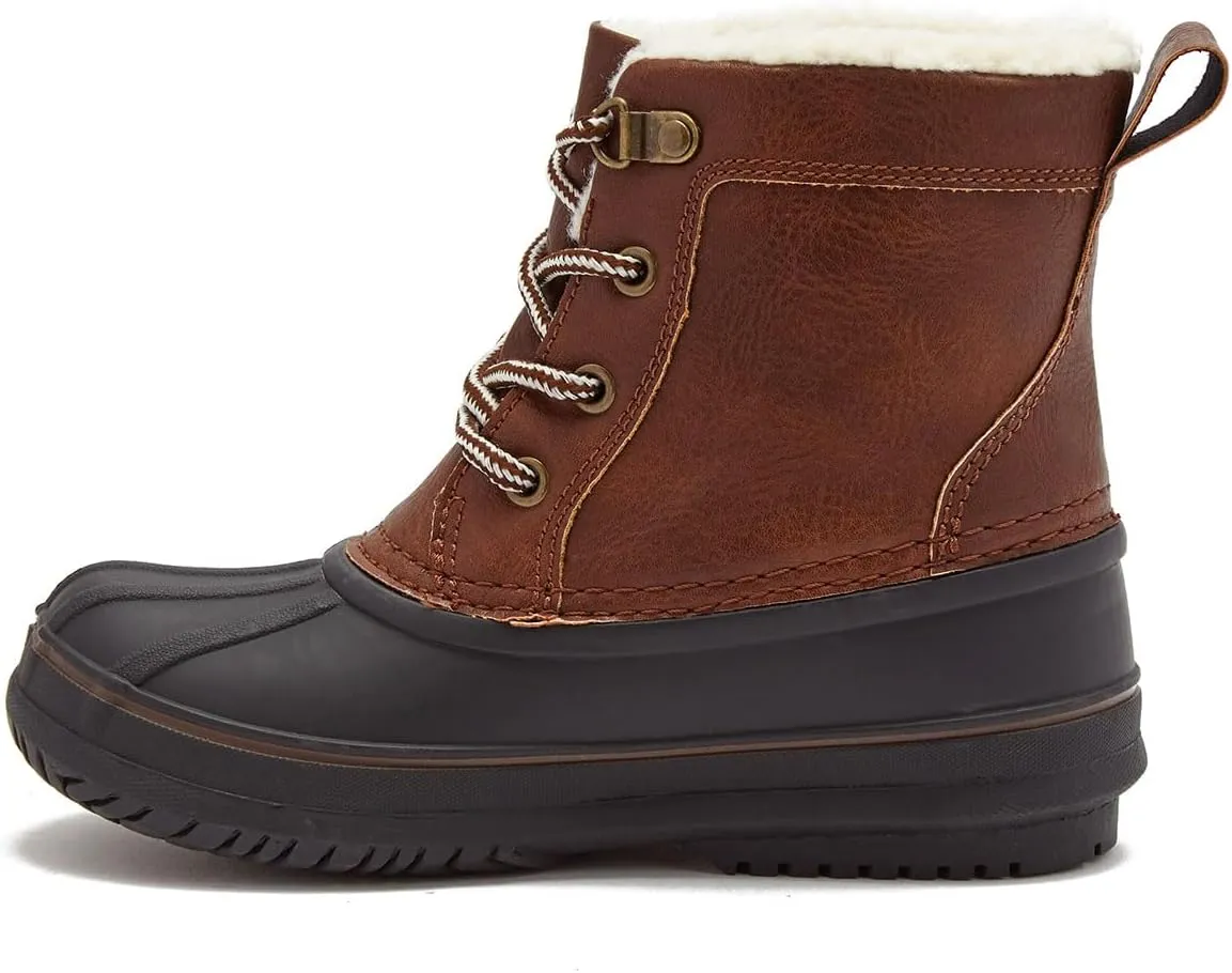 LONDON FOG Warrington Snow Boots for Kids - Insulated Waterproof Winter Snow Duck Boots for Boys and Girls - Little Kid and Big Kid Sizes 11 to 7