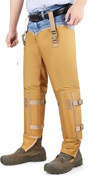 LUCKY CLOVER Total Protection Snake Chaps: Waterproof Snake Proof Chaps, Durable Briar-Proof Hunting Chaps