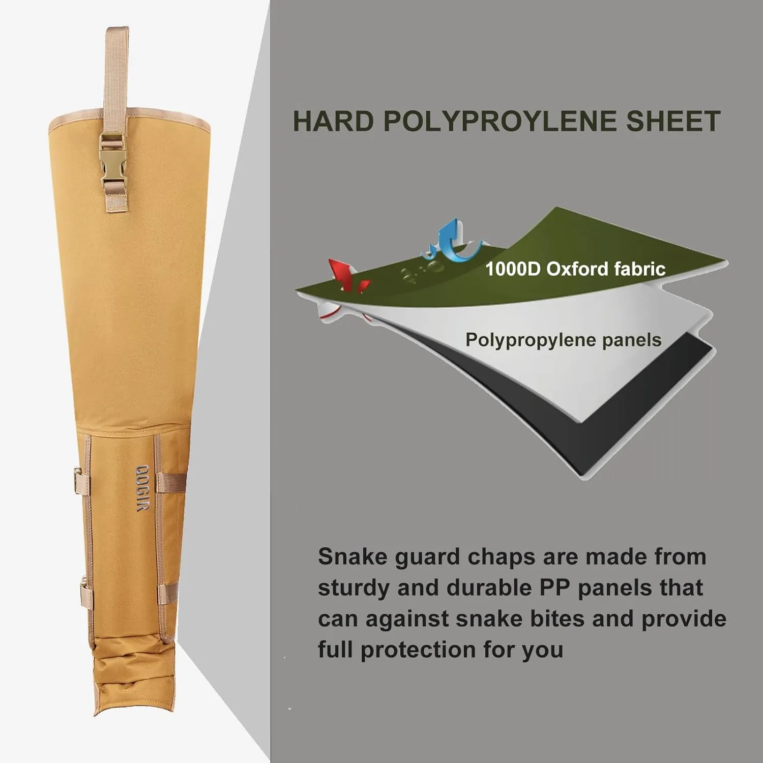 LUCKY CLOVER Total Protection Snake Chaps: Waterproof Snake Proof Chaps, Durable Briar-Proof Hunting Chaps
