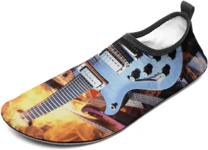 Magic Electric Guitar Music Water Shoes for Women Men Quick-Dry Non Slip Barefoot Aqua Socks Swim Rock Climbing Pool Shoes Socks Sports Shoes Athletic Must Haves Outdoor Gear
