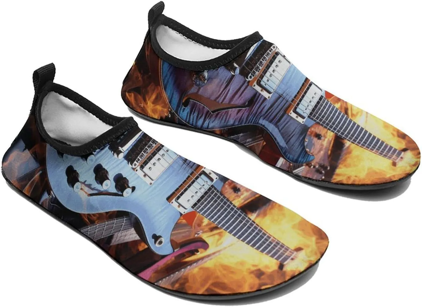 Magic Electric Guitar Music Water Shoes for Women Men Quick-Dry Non Slip Barefoot Aqua Socks Swim Rock Climbing Pool Shoes Socks Sports Shoes Athletic Must Haves Outdoor Gear
