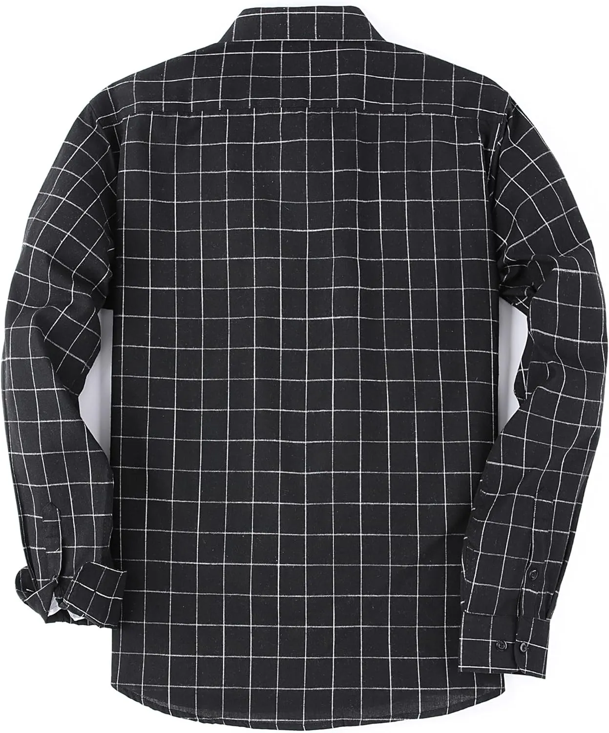 MCEDAR Men’s Plaid Flannel Shirts-Long Sleeve Casual Button Down Slim Fit Outfit for Camp Hanging Out or Work