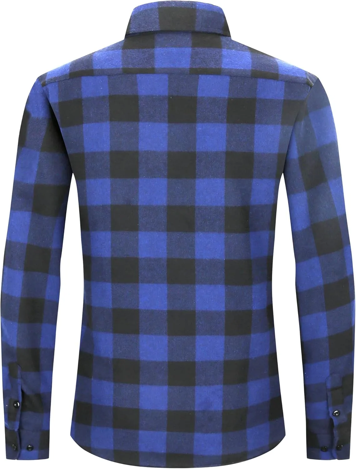 MCEDAR Men’s Plaid Flannel Shirts-Long Sleeve Casual Button Down Slim Fit Outfit for Camp Hanging Out or Work
