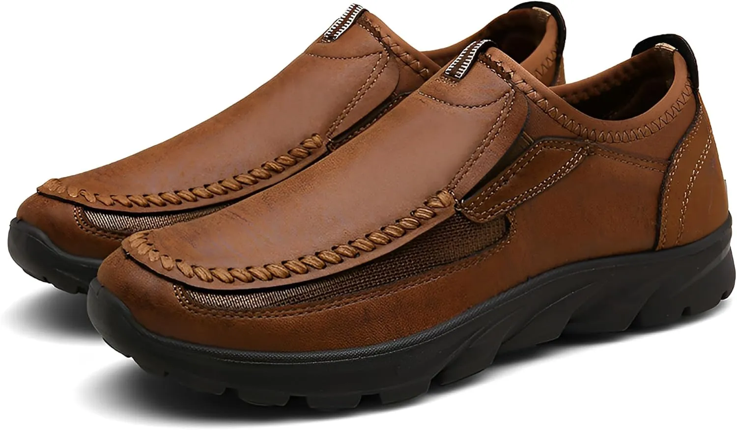 Men Casual Slip On Loafers, Soft and Lightweight Daily Sneaker for Men, Men's Comfortable Moccasin Shoes for Walking, Breathable Comfort Loafer