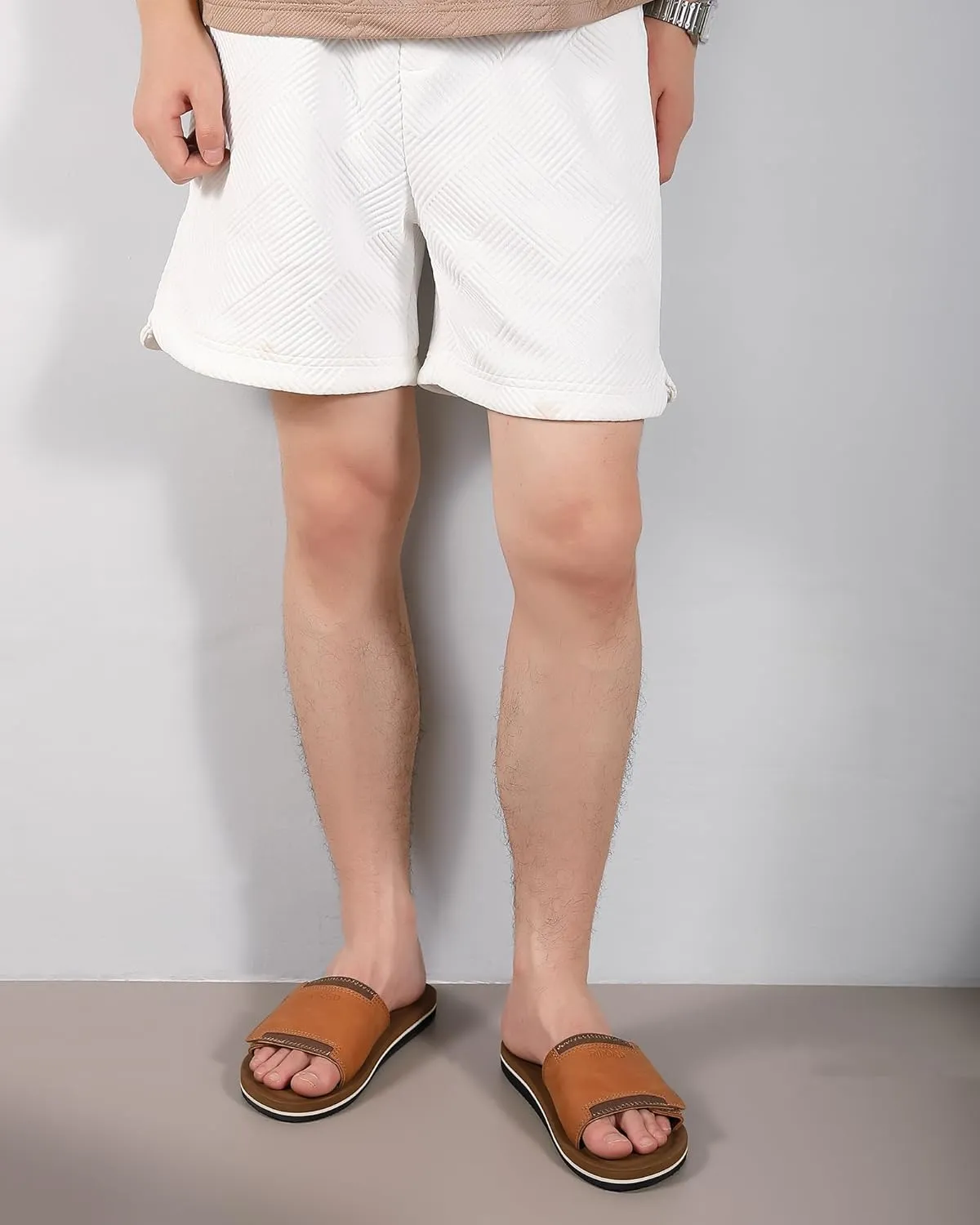 Mens Adjustable Slides Sandals Slip On Sandals Comfortable Athletic Anti-Slip Slides
