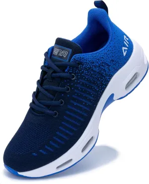 Mens Air Running Shoes Non-slip Tennis Shoes Lightweight Breathable Workout Athletic Sneakers for Jogging Gym