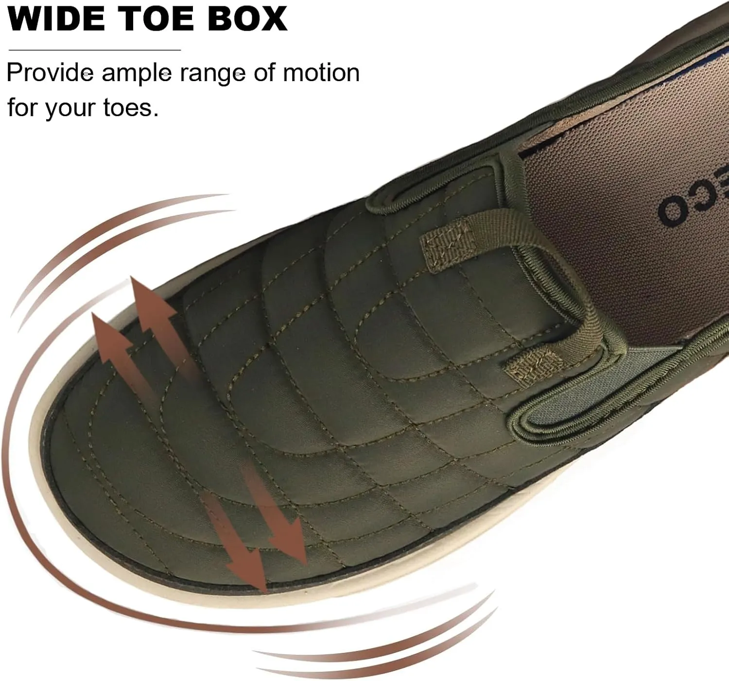 Men's Arch Support Slippers Orthopedic Plantar Fasciitis Relief Slip-On Indoor Outdoor Camping Walking Loafers Casual House Shoes