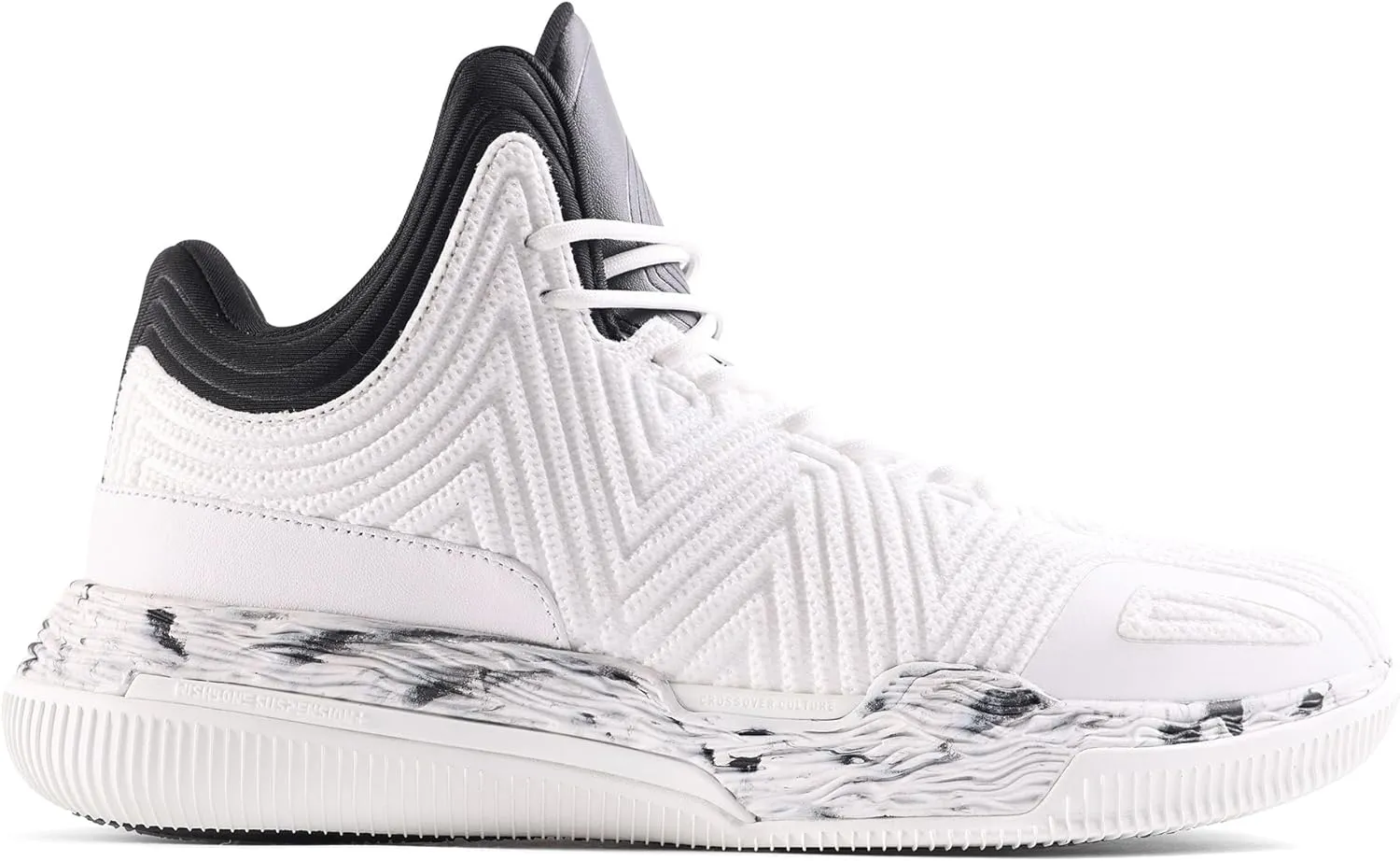 Mens Basketball Shoes with Twitch Foam Midsole and Wavybone Outsole for High Rebound and Traction