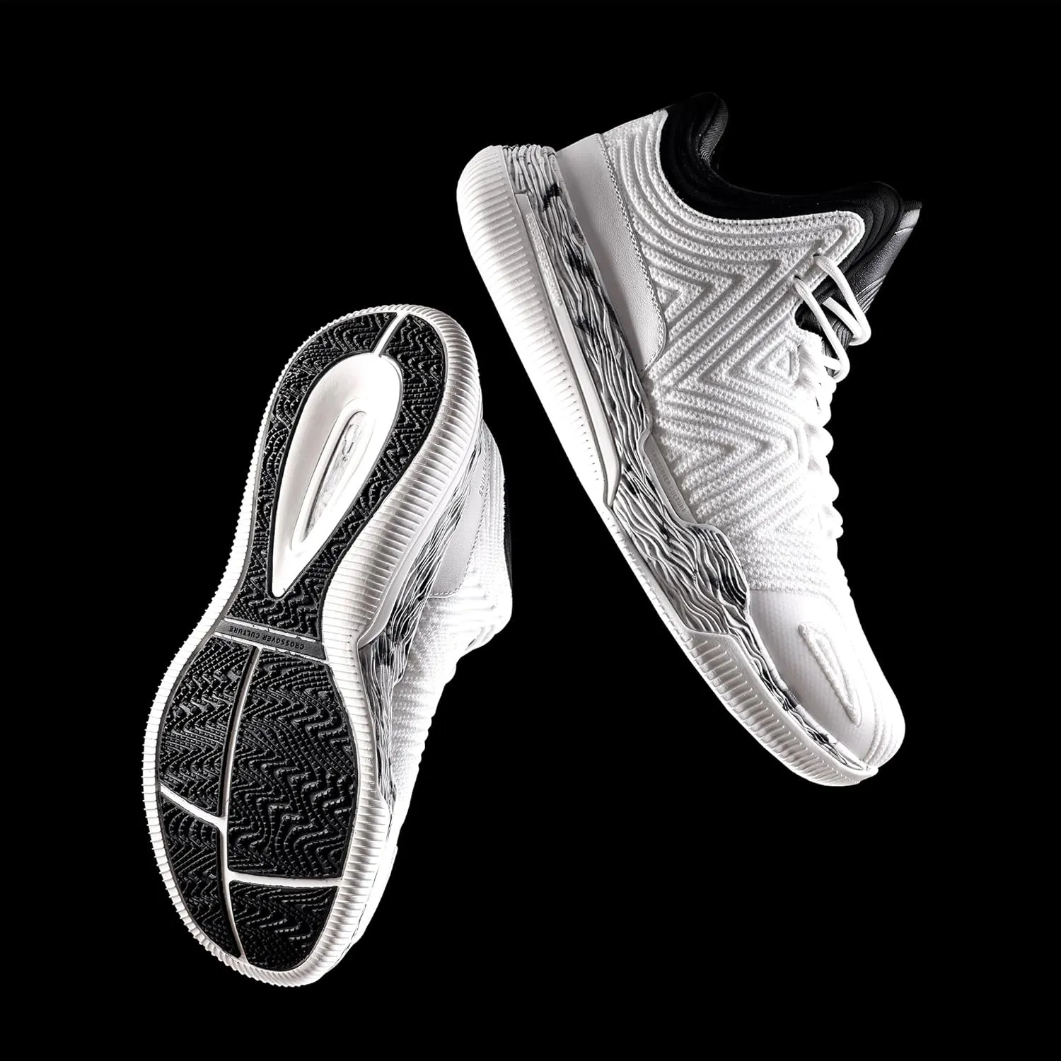 Mens Basketball Shoes with Twitch Foam Midsole and Wavybone Outsole for High Rebound and Traction