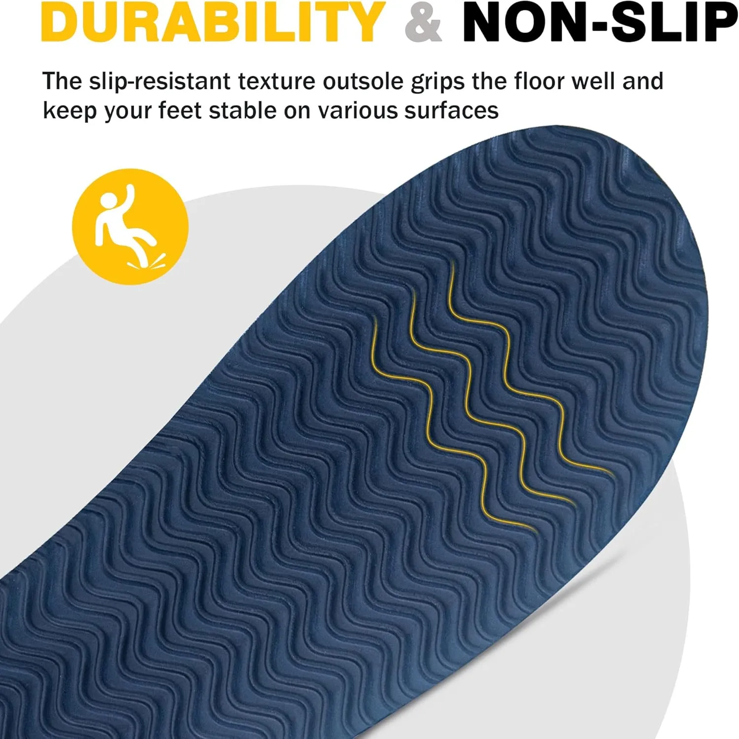 Men's Flip Flops & Sandals with Arch Support - Non-Slip Textured Sole,Waterproof for Beach