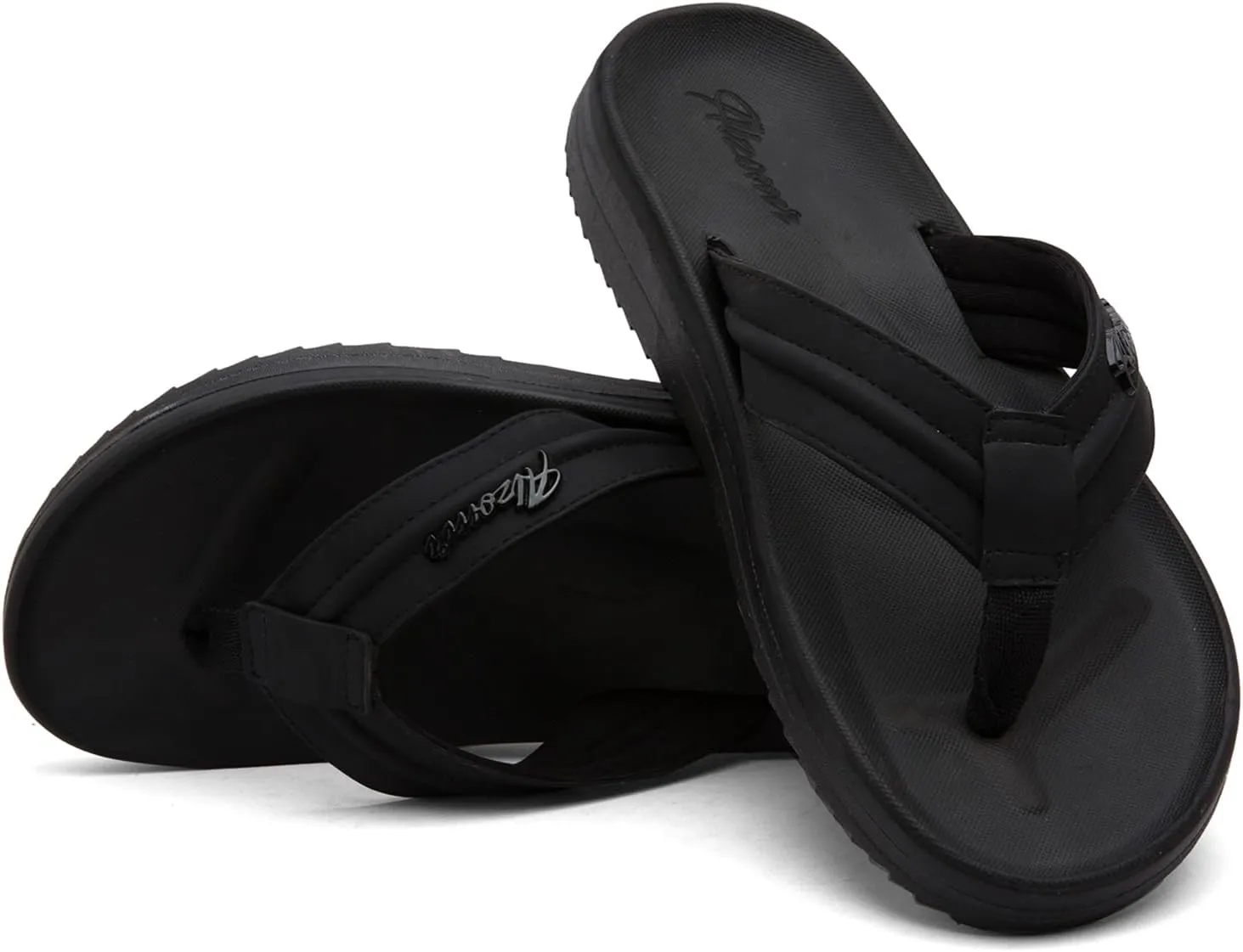 Men's Flip Flops with Orthotic Arch Support - Lightweight Thong Sandals for Plantar Fasciitis & Flat Feet, Water Friendly Slip-Resistant Pool Summer Beach Slides, Beach, Gym