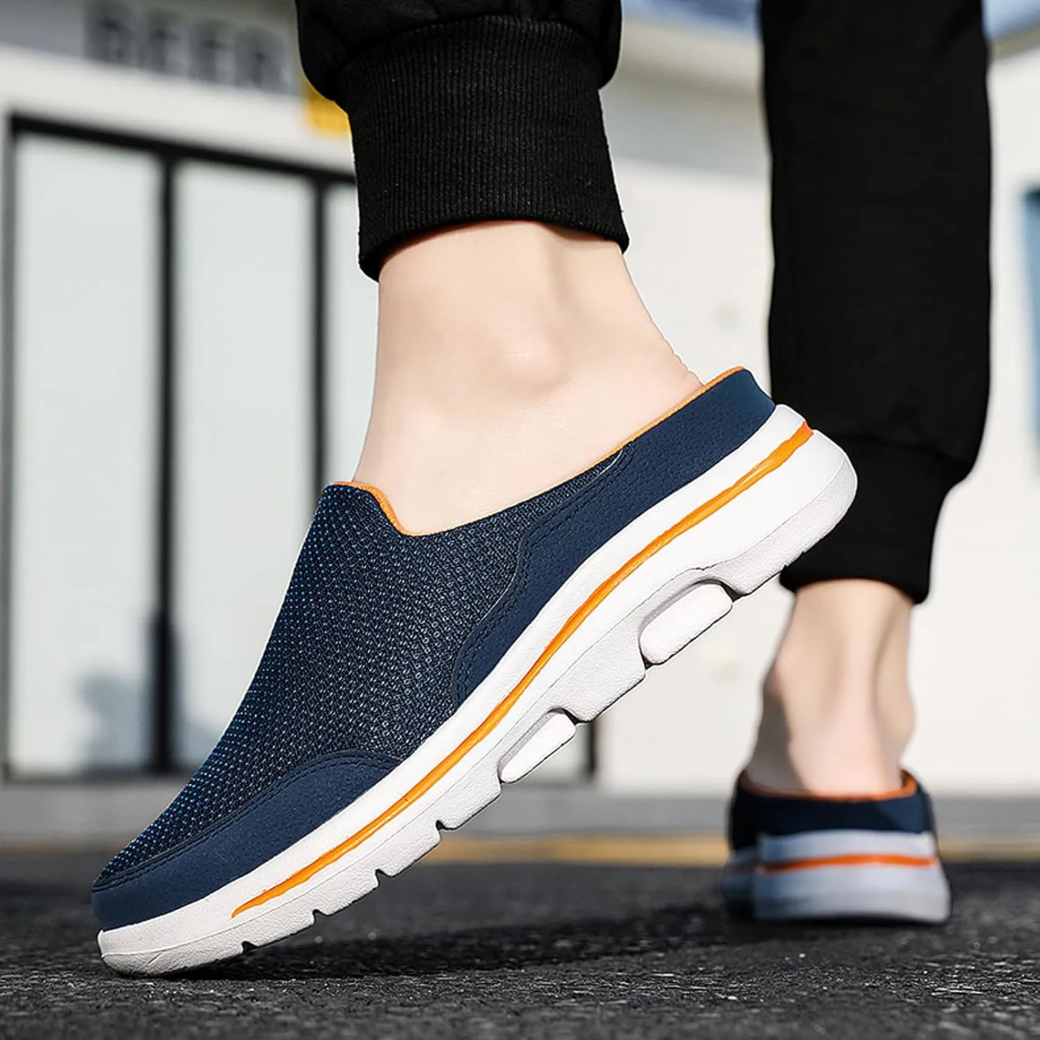 Men's Garden Shoes Casual Clogs Women's House Slippers Outdoor Anti-Skid Sole Comfort Slip-On Walking Mules