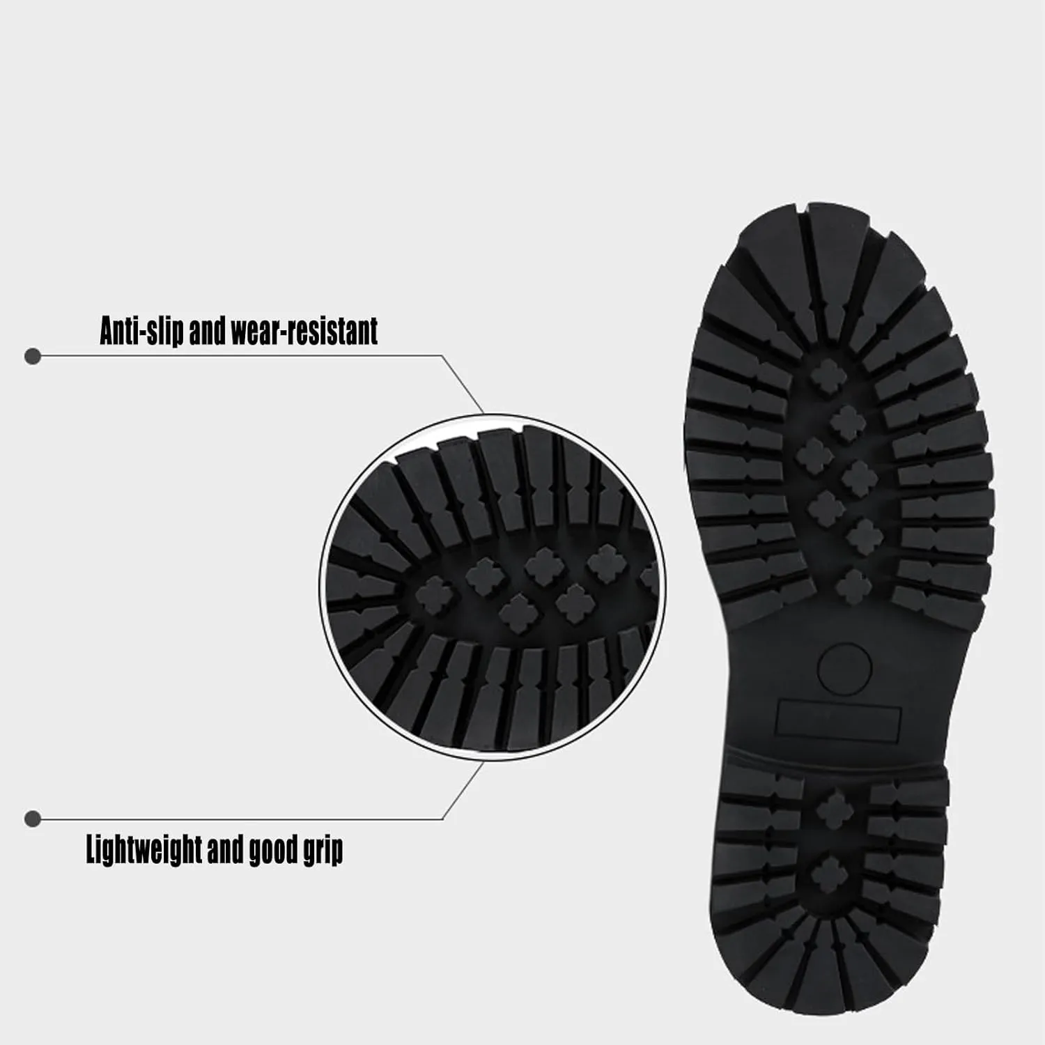 Men's Leather Platform Slip-on Penny Loafers,Classic Round Toe Lug Sole Non-Slip Business Dress Shoes,Casual Party Formal Work Shoes