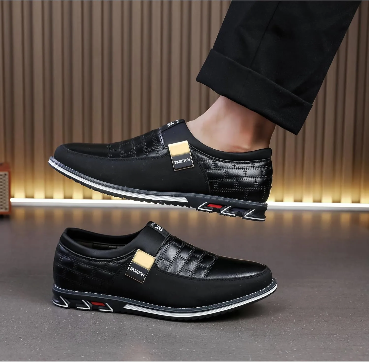 Men's Luxury Modern Oxford Leather Loafers Flat Sneakers Walking Shoes Party Prom Business Office Dress Shoes Size 7-15