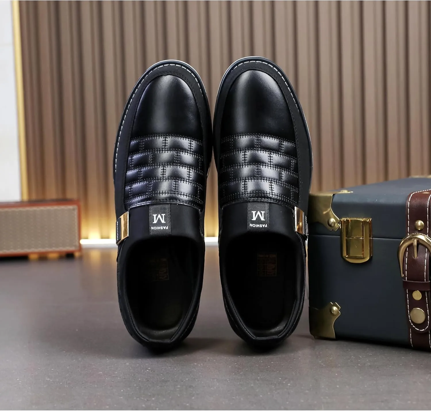 Men's Luxury Modern Oxford Leather Loafers Flat Sneakers Walking Shoes Party Prom Business Office Dress Shoes Size 7-15