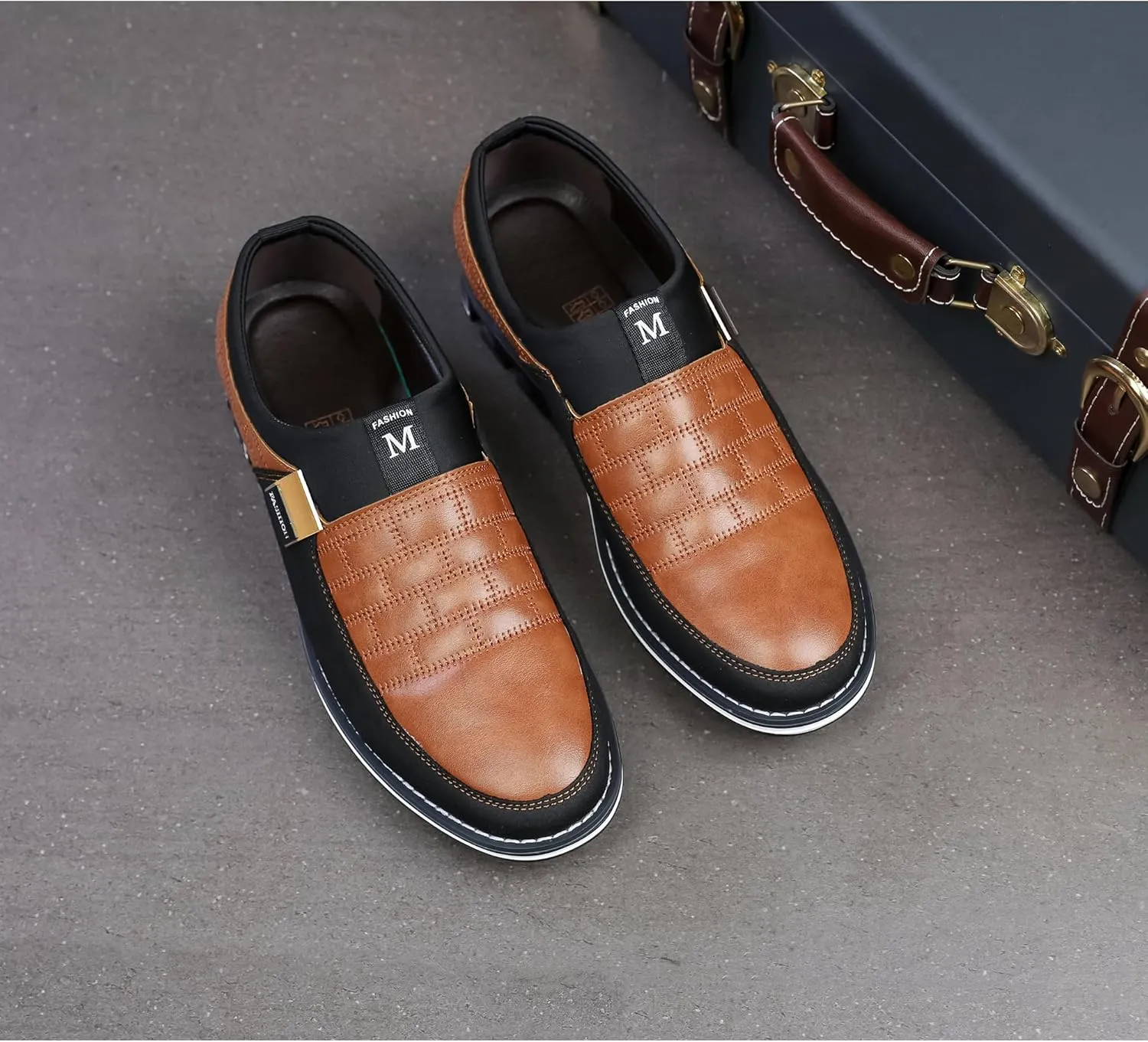 Men's Luxury Modern Oxford Leather Loafers Flat Sneakers Walking Shoes Party Prom Business Office Dress Shoes Size 7-15