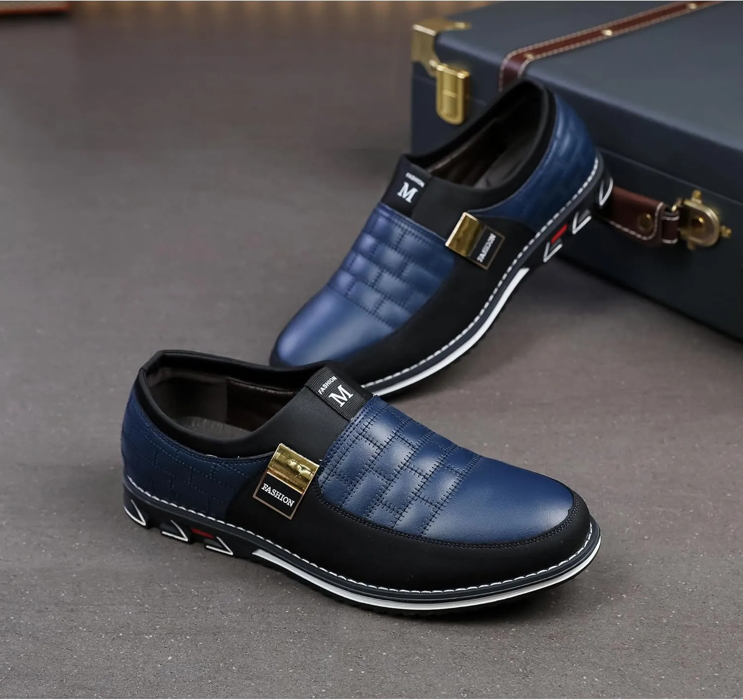 Men's Luxury Modern Oxford Leather Loafers Flat Sneakers Walking Shoes Party Prom Business Office Dress Shoes Size 7-15